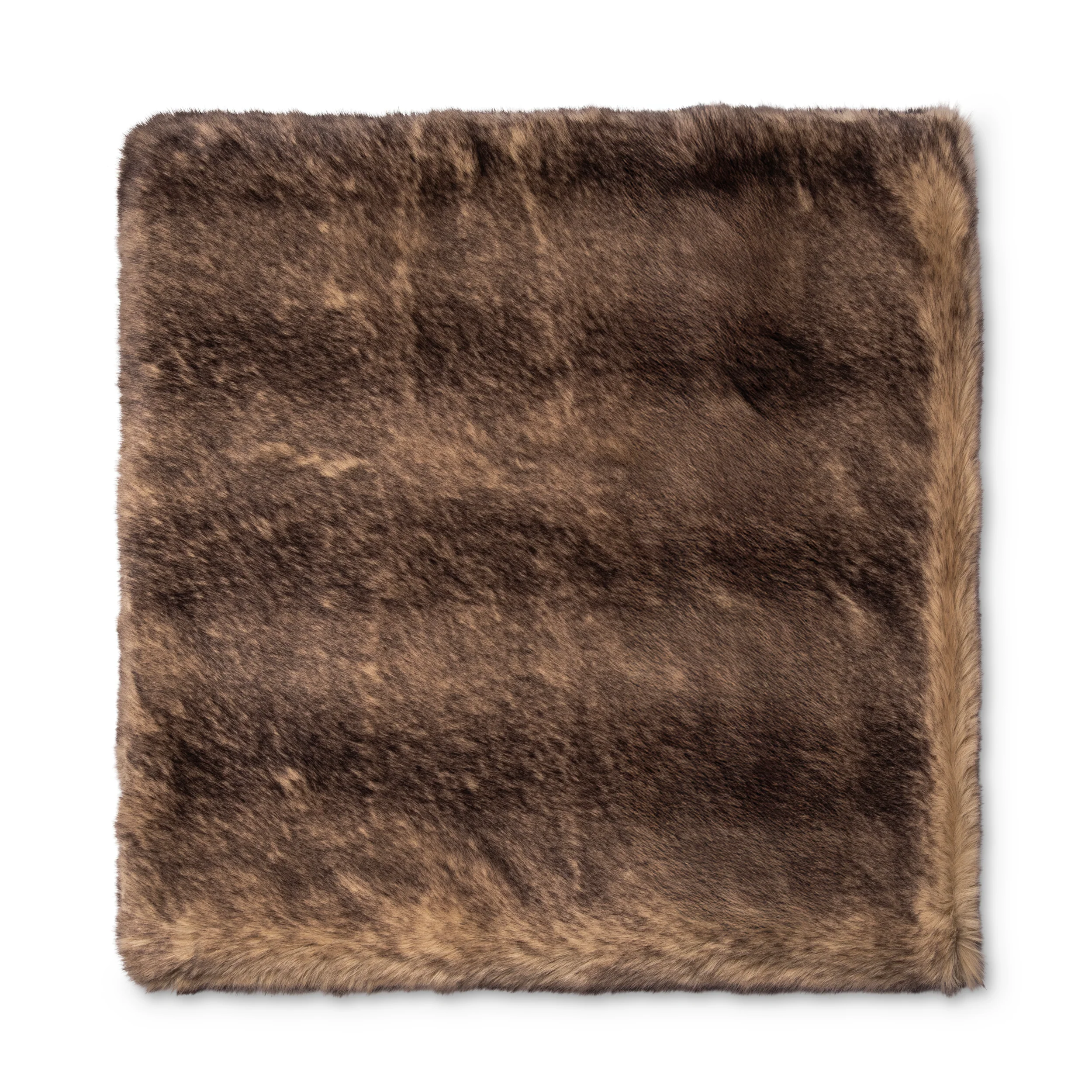 Fur Blanket Beige - Image 3